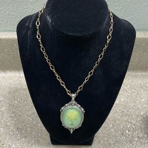 Vintage Inspired Tree Pendant Necklace